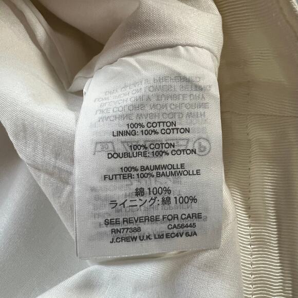 J. Crew Sailor Lace-Up Front Pencil Skirt  Size 2 Preppy Coastal Classic Cotton - Picture 9 of 11